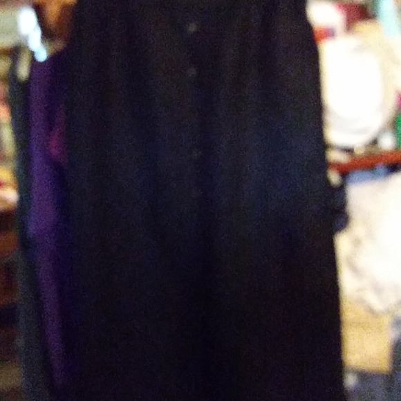 14 dk blue front pocs,button down front Skirt - Picture 1 of 4